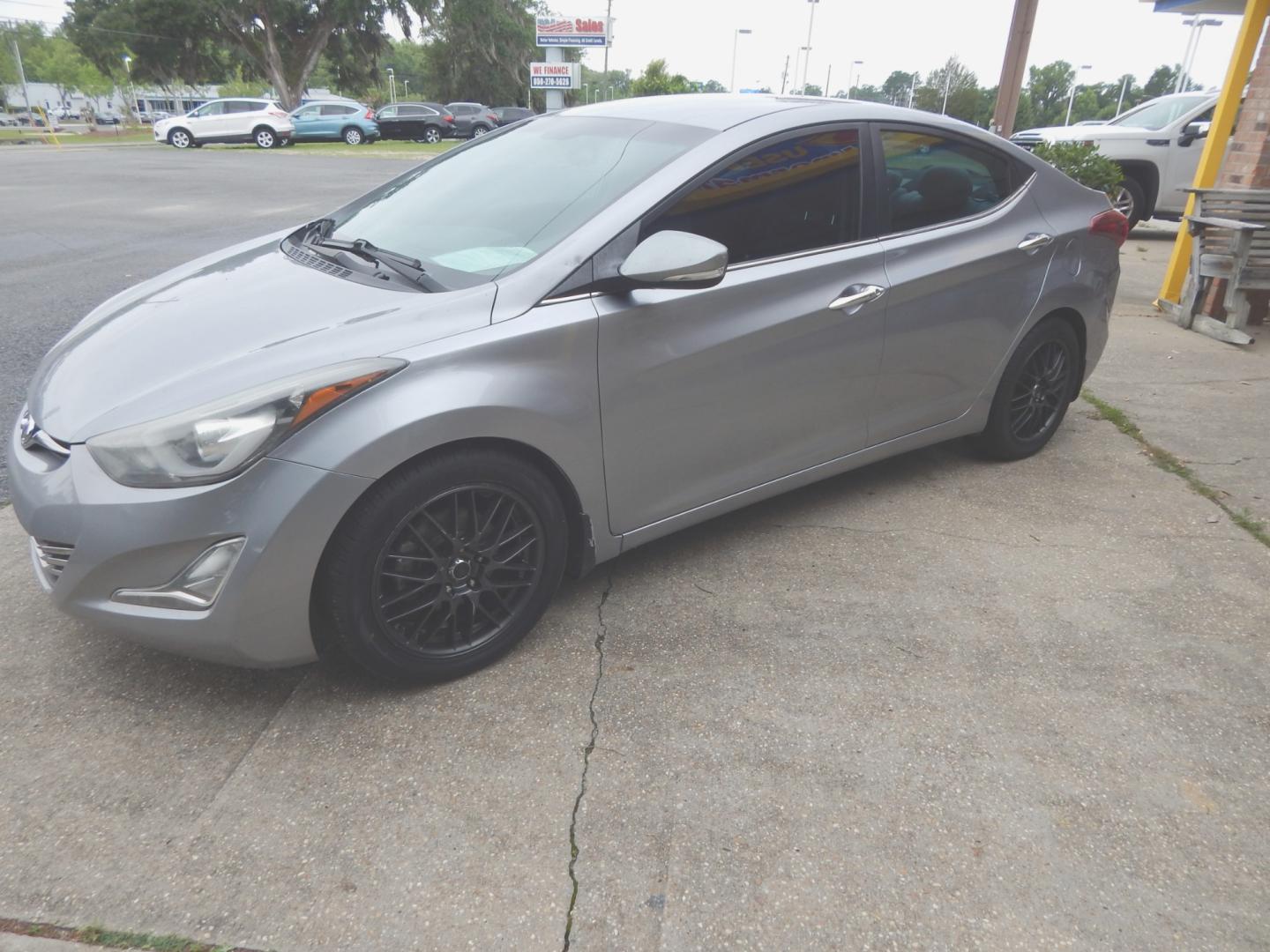 2016 Charcoal Metallic /Gray Leather Hyundai Elantra Limited (5NPDH4AE8GH) with an 1.8L -4 cyl. engine, Automatic transmission, located at 3120 W Tennessee St, Tallahassee, FL, 32304-1002, (850) 575-6702, 30.458841, -84.349648 - Photo#1